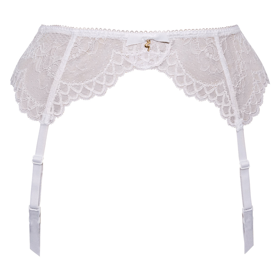 Gossard Superboost Lace White Sheer Garter Belt-2