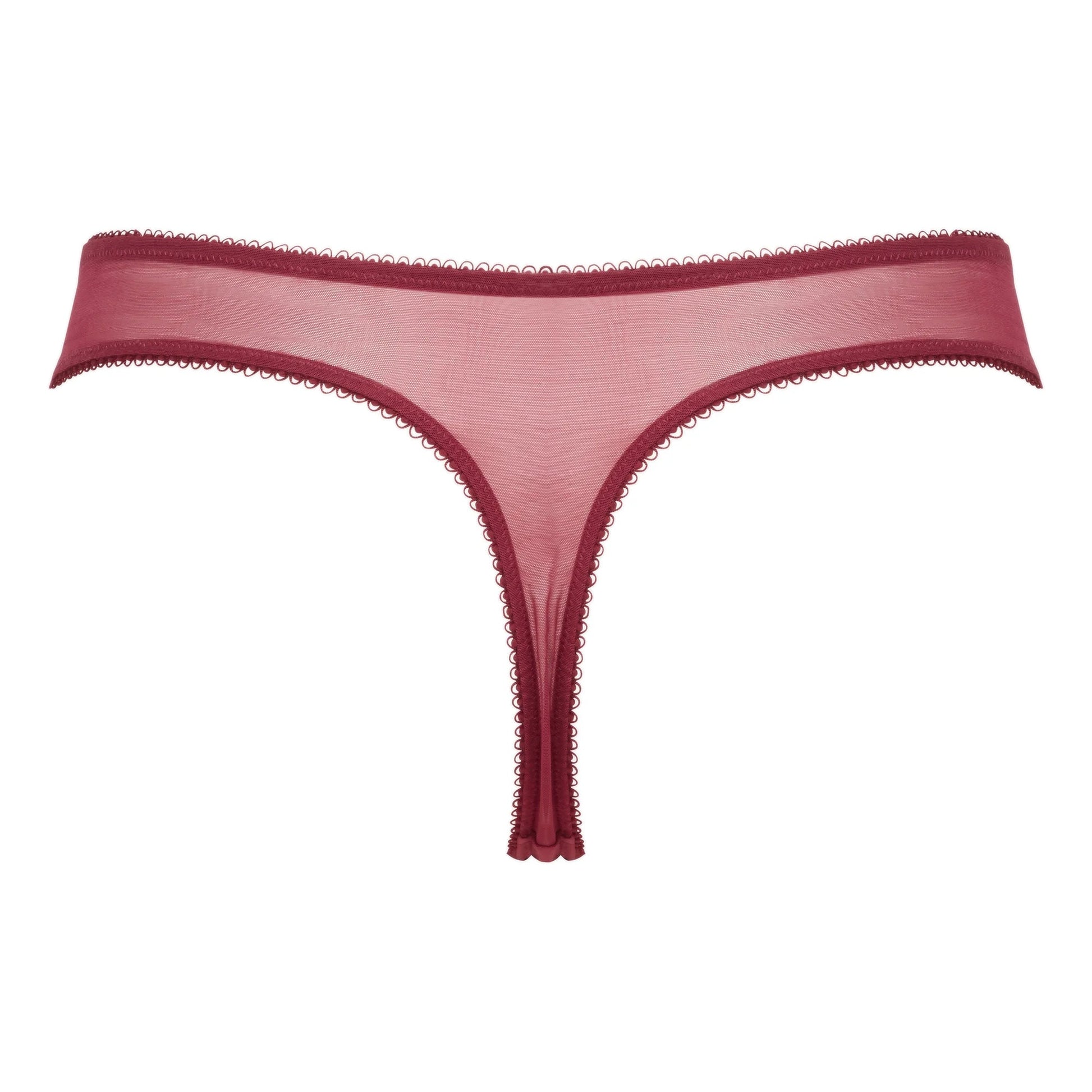 Gossard Superboost Lace Raspberry Sorbet Sheer Thong Panty-3