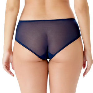Gossard Superboost Lace Midnight Blue Sheer Shorts Panty-1