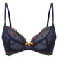 Gossard Superboost Lace Plunge Bra Midnight Blue Gold-2