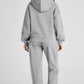 Dropped Shoulder Long Sleeve Hoodie and Pants Active Set - Farnelli
