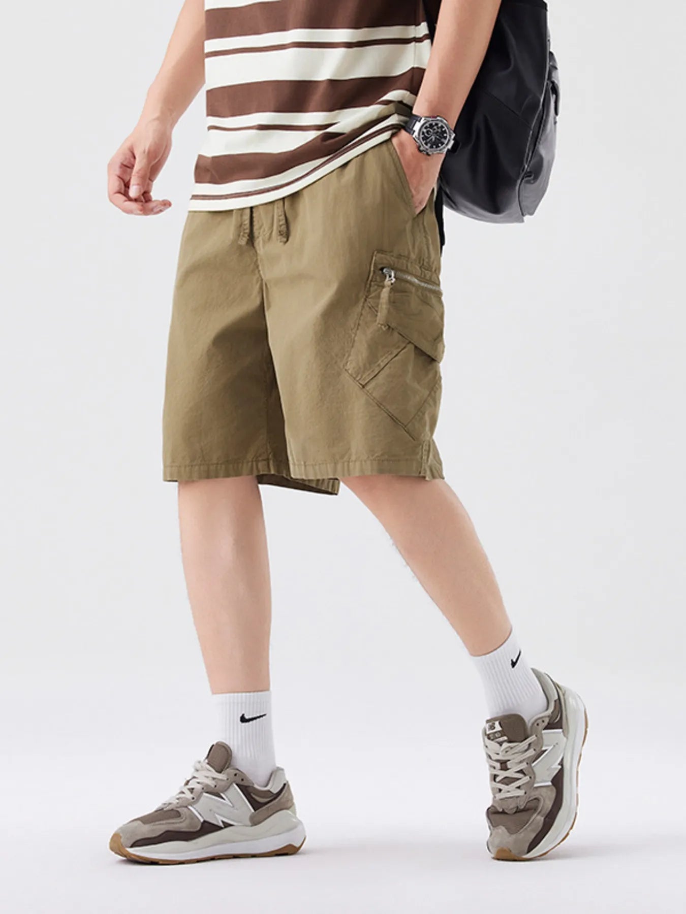 Men's Full Size Wide Leg Cargo Shorts Plus Size - Farnelli