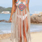 Fringe Spaghetti Strap Cover-Up - Farnelli