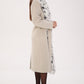 Genuine Arctic Fox Virgin Wool Wrap Coat