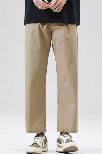 Men's Full Size Casual Loose Fit Cropped Pants Plus Size - Farnelli