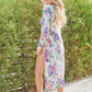And The Why Floral Kimono Open Front Longline Cardigan - Farnelli