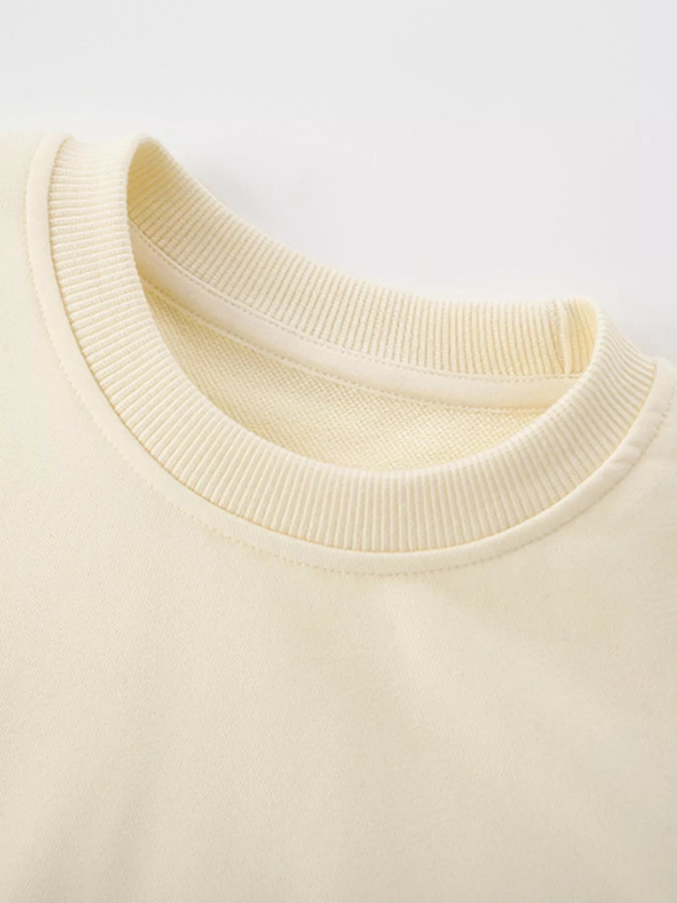 Children's Casual Solid Color Crew Neck Sweatshirt - Farnelli