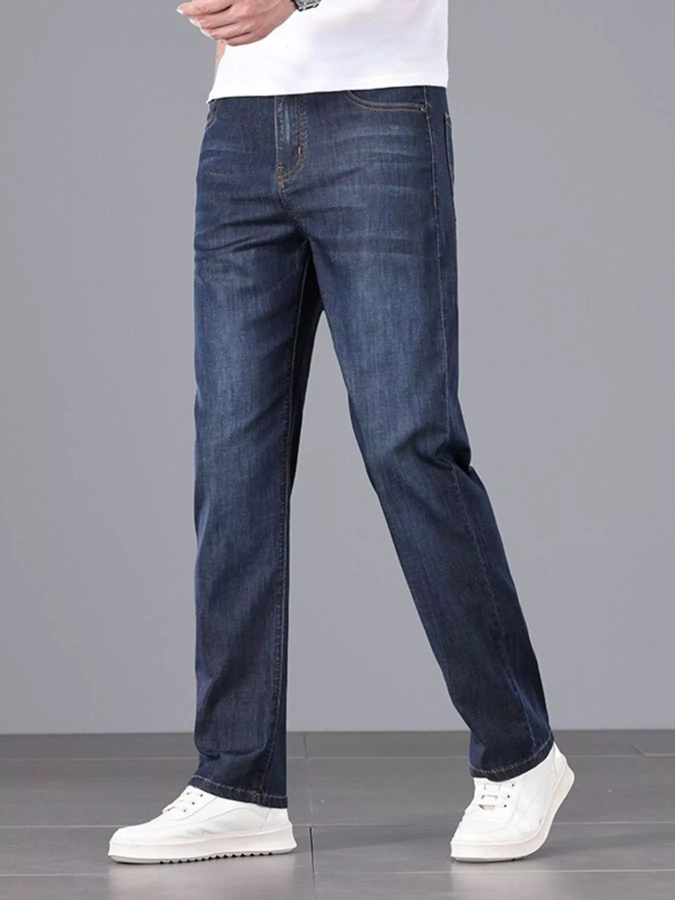 Men's Straight Fit Wash Jeans - Farnelli