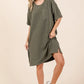 Mittoshop Urban Rib Knit Short Sleeve Tee Dress - Farnelli