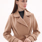 Camille Cashmere Blend Coat in Camel