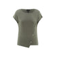 Marble Asymmetrical Button Top