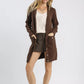 Umgee Button-Down Longline Sweater Cardigan with Front Pockets - Farnelli