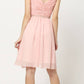 Juliet 786 Ruched V-Neck Cocktail Dress Embellished Waist