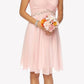 Juliet 786 Ruched V-Neck Cocktail Dress Embellished Waist