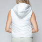 Snobbish Zip Up Quilted Hooded Vest - Farnelli