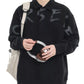 Men's Plus Size Letter Long Sleeve Polo Sweatshirt - Farnelli