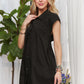 ADORA Solid Cap Sleeve Button Up Shirt - Farnelli