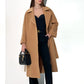 Monique Tailored Cashmere Wool Blend Coat in Bluff
