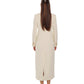 Alaska Longline Cashmere Wool Blend Coat in Ivory