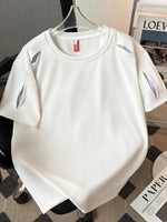 Men's Plus Size Round Neck Short Sleeve T-Shirt - Farnelli