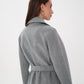 Cambridge Comfort Wraparound Wool Cashmere Coat in Dove