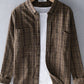 Men's Plus Size Button Up Long Sleeve Plaid Shirt - Farnelli