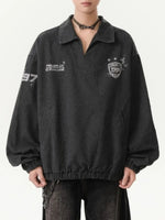 Men's Collared Neck Long Sleeve Sweatshirt - Farnelli