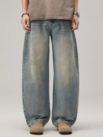 Men's Wash Wide Leg Jeans - Farnelli
