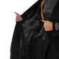 Cambridge Comfort Wraparound Wool Cashmere Coat in Black