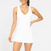 MONO B Adjustable Active A-line Dress - WHITE