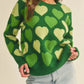 Heart Ribbed Hem Long Sleeve Sweater - Farnelli