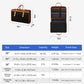 HouseOfZazla 5-piece polypropylene hardside luggage set with spinner wheels, black cases shown open and closed