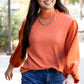 June Swiss Dot Balloon Sleeve Loose Blouse - Farnelli