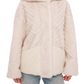 Montana Eco-Fur Down Fill Coat in Ivory