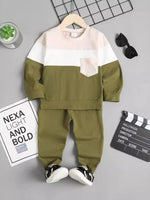 Children's Color Block Top and Pants Set - Farnelli