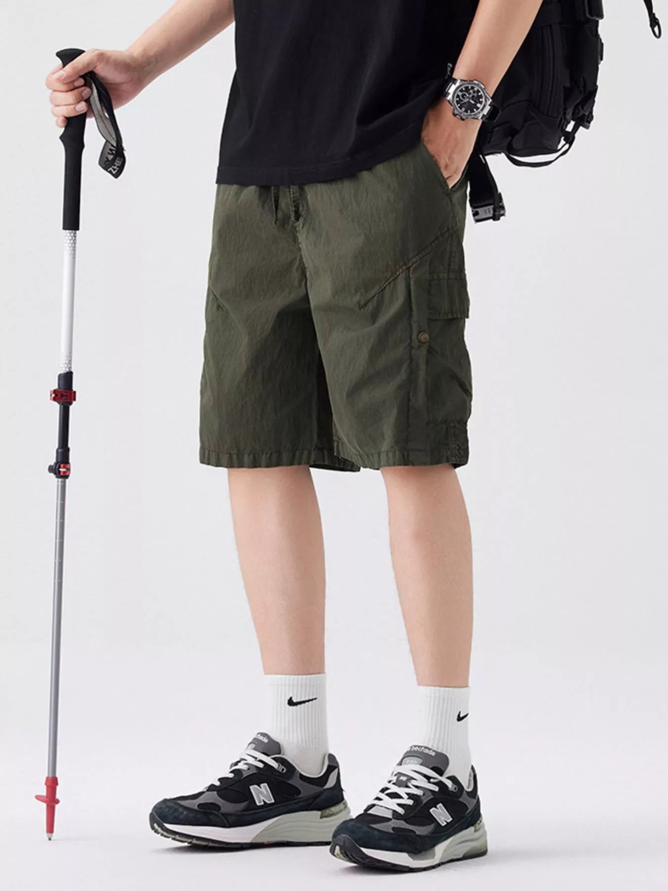 Men's Full Size Loose Fit Cargo Shorts Plus Size - Farnelli