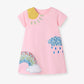Children's Round Neck Short Sleeve Dress - Farnelli