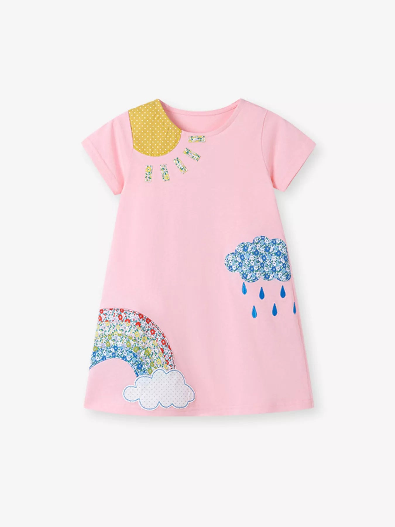 Children's Round Neck Short Sleeve Dress - Farnelli