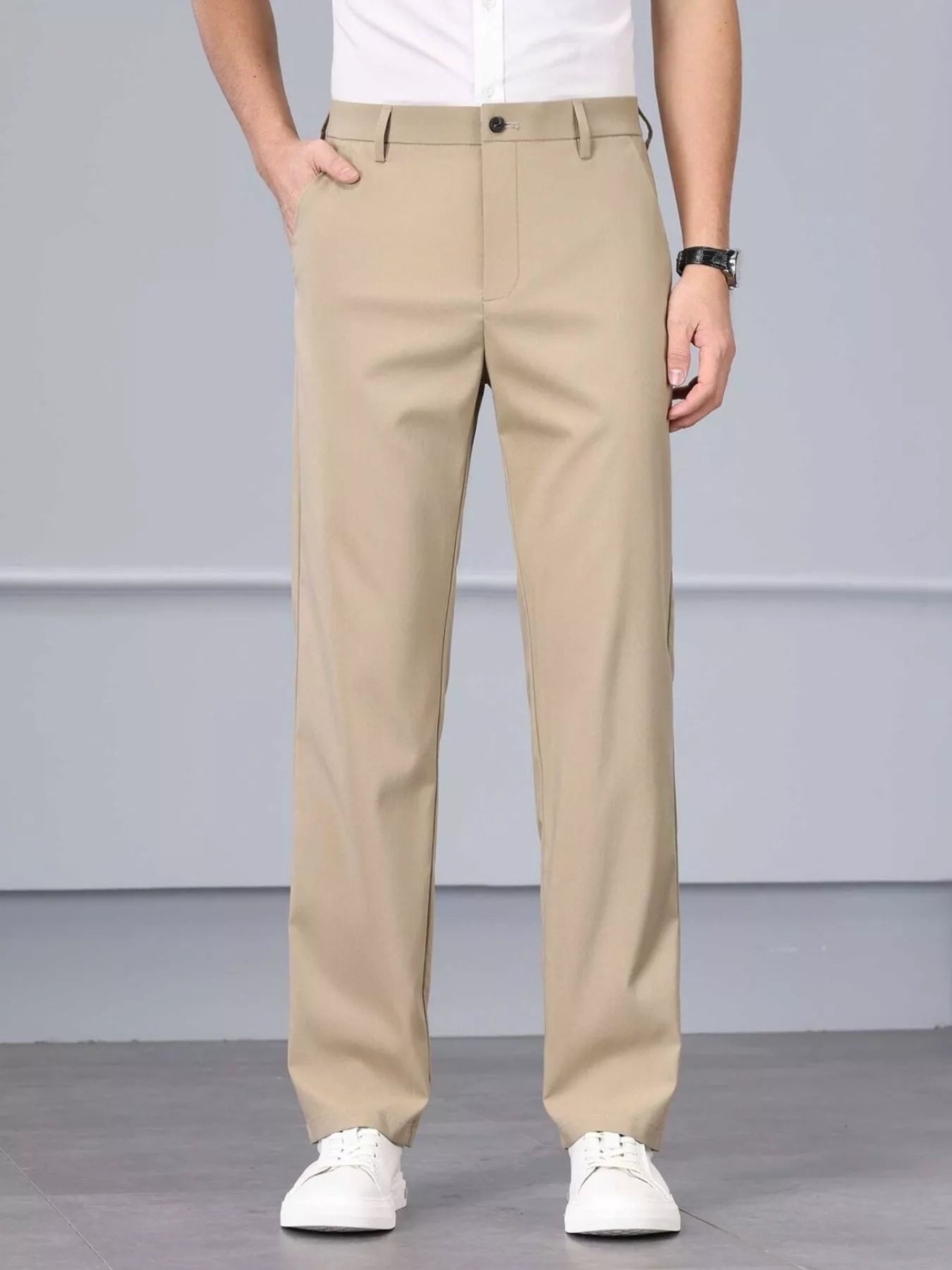 Men's Casual Straight Leg Pants - Farnelli