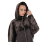 Hooded Eco-Suede Coat