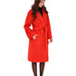 Chester Premium  Wool Cashmere Coat in Sicily Red
