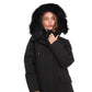 Onyx Genuine Fox Fur Vest-Lined Wool Blend Parka