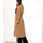Monique Tailored Cashmere Wool Blend Coat in Bluff