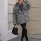 Alaska Outerwear Company Ares mohair parka with genuine fur trim and down fill