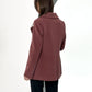 Lyndale Cashmere Wool Blend Coat in Sangria