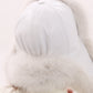 Genuine Arctic Fox Fur Genuine Leather Hat