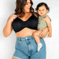 Leila Underwire Full Bust Nursing Bra - Black