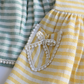 Sunshine Stripes Girls Cotton Dress - Farnelli