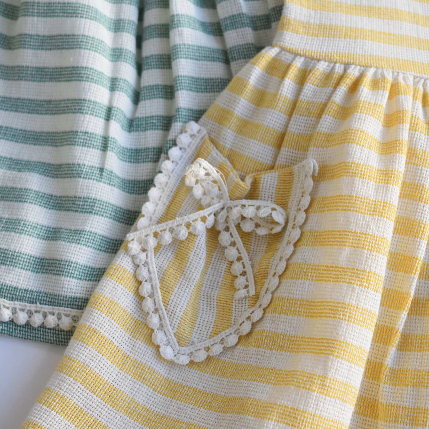 Sunshine Stripes Girls Cotton Dress - Farnelli
