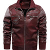 Men's Plus Size Zip Up Lightweight Jacket - Burgundy